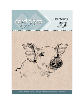 Card Deco Clear Stamp Pig (CDECS082)