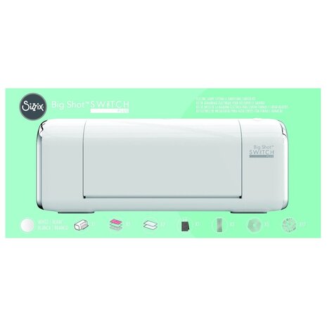 Sizzix Big Shot Switch Plus Starter Kit White (663659) + GRATIS DISNEY SNIJMAL Sizzix Big Shot Switch Plus Starter Kit White (663659) + GRATIS DISNEY SNIJMAL