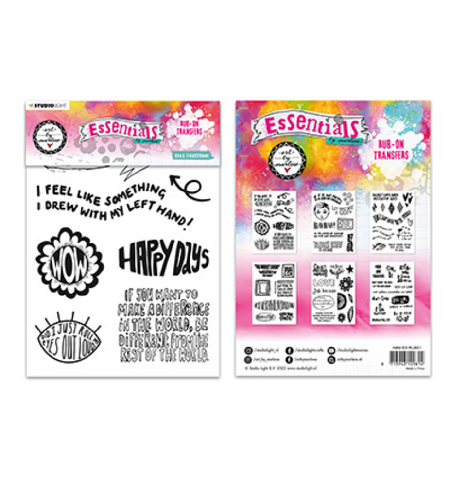 Studio Light Bold and Bright Quote Designs Rub On Transfers (ABM-ES-RUB01) Studio Light Bold and Bright Quote Designs Rub On Transfers (ABM-ES-RUB01)