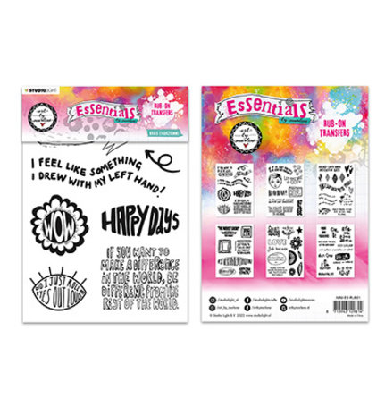 Studio Light Bold and Bright Quote Designs Rub On Transfers (ABM-ES-RUB01) Studio Light Bold and Bright Quote Designs Rub On Transfers (ABM-ES-RUB01)