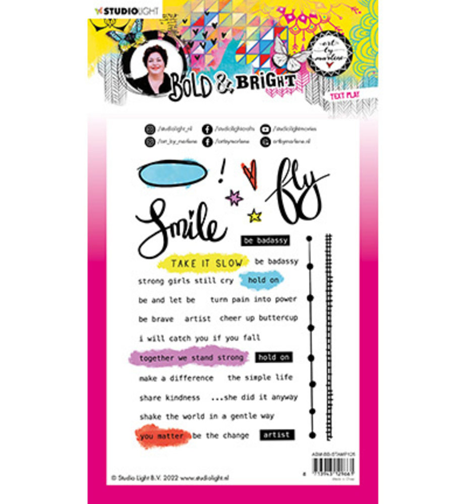 Studio Light Bold and Bright Tekst Play Clear Stamps (ABM-BB-STAMP125) Studio Light Bold and Bright Tekst Play Clear Stamps (ABM-BB-STAMP125)