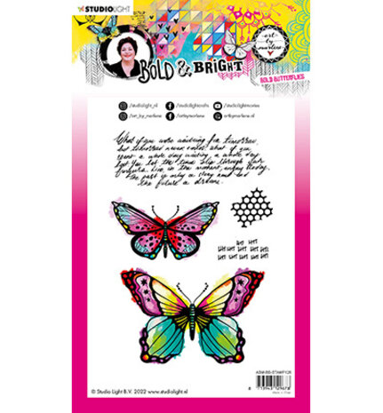 Studio Light Bold and Bright Bold Butterflies Clear Stamps (ABM-BB-STAMP126) Studio Light Bold and Bright Bold Butterflies Clear Stamps (ABM-BB-STAMP126)