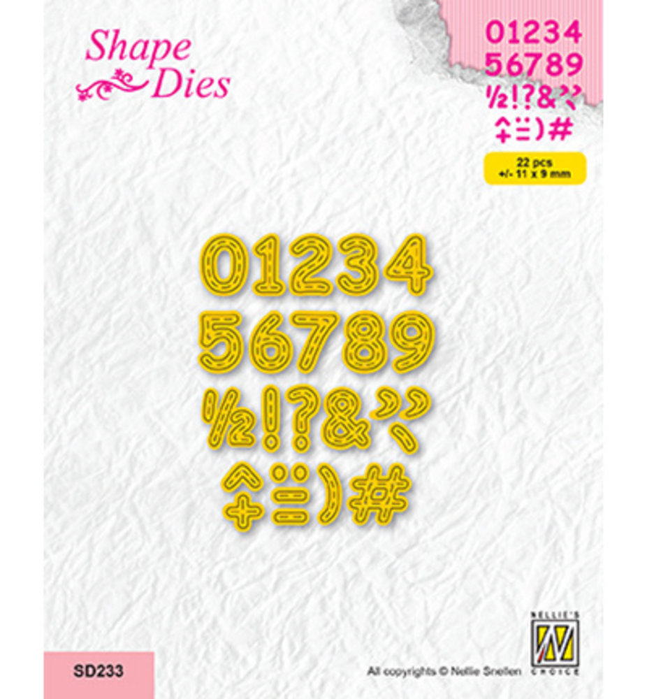 Nellie Snellen Snijmal Stitched Digits (SD233)