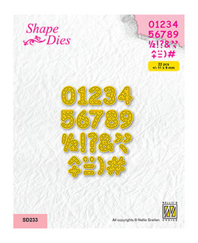 Nellie Snellen Snijmal Stitched Digits (SD233)*