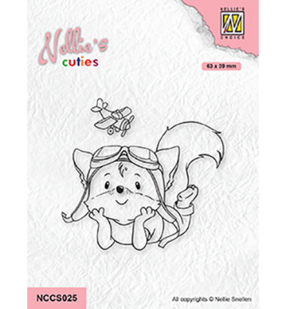 Nellie Snellen Clear Stamp Dreaming to be a Pilot (NCCS025) Nellie Snellen Clear Stamp Dreaming to be a Pilot (NCCS025)