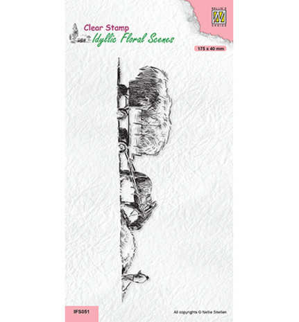 Nellie Snellen Clear Stamp Slimline Hay Time (IFS051) Nellie Snellen Clear Stamp Slimline Hay Time (IFS051)