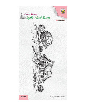 Nellie Snellen Clear Stamp Slimline Country House (IFS052) Nellie Snellen Clear Stamp Slimline Country House (IFS052)