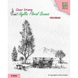 Nellie Snellen Clear Stamp Meadow with Cart (IFS054)