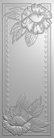 Gemini Slimline Elegant Flourish 3D Embossing Folder (GEM-EF3.25-3D-ELFL)