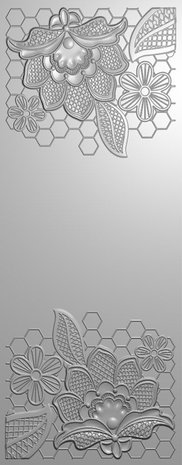 Gemini Slimline Embellished Lace 3D Embossing Folder (GEM-EF3.25-3D-EMLA) Gemini Slimline Embellished Lace 3D Embossing Folder (GEM-EF3.25-3D-EMLA)