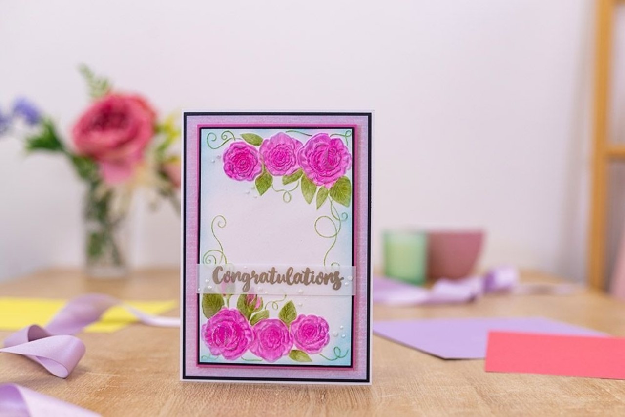Gemini Entangled Roses 3D Embossing Folder (GEM-EF4-3D-ENRO)