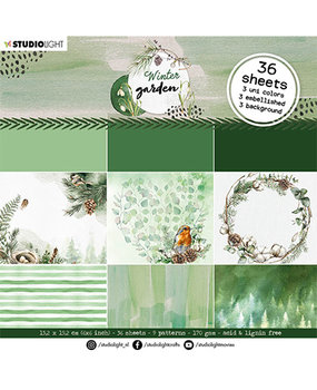 Studio Light Winter Garden Greens 6x6 Inch Paper Pad (SL-WG-PP24) Studio Light Winter Garden Greens 6x6 Inch Paper Pad (SL-WG-PP24)