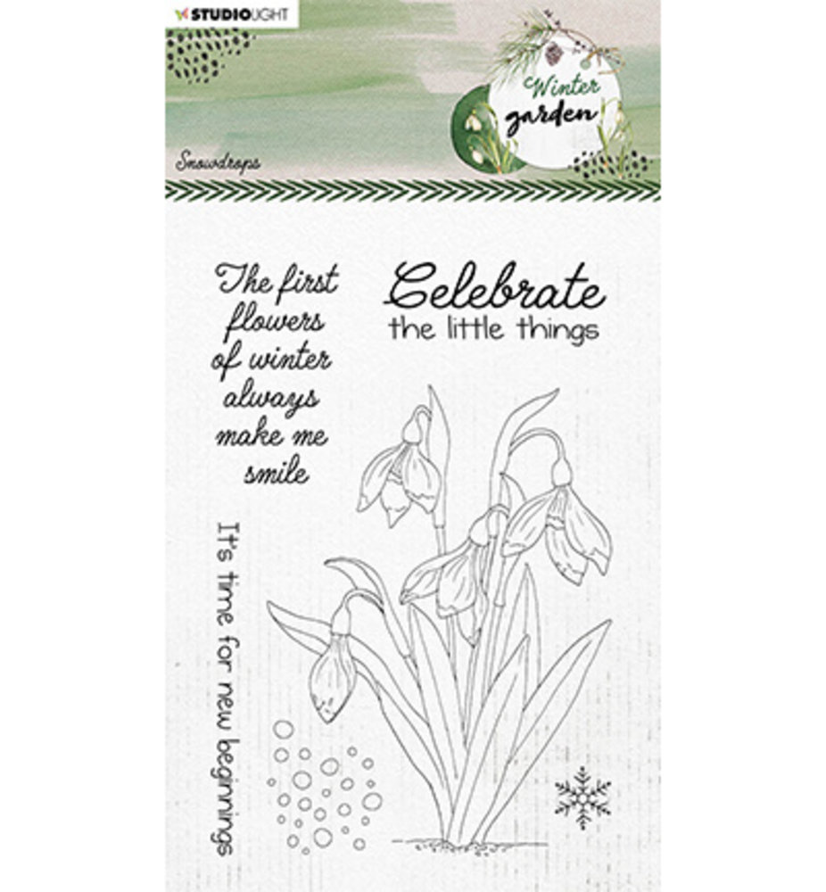 Studio Light Winter Garden Snowdrops Clear Stamp (SL-WG-STAMP158) Studio Light Winter Garden Snowdrops Clear Stamp (SL-WG-STAMP158)