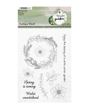 Studio Light Winter Garden Building a Wreath Clear Stamp (SL-WG-STAMP159)* Studio Light Winter Garden Building a Wreath Clear Stamp (SL-WG-STAMP159)*
