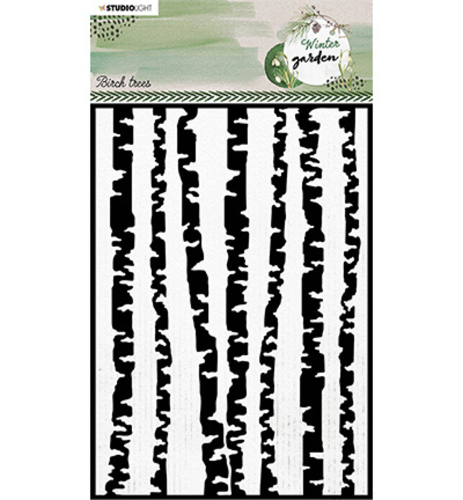Studio Light Winter Garden Birch Trees Masking Stencil (SL-WG-MASK87)