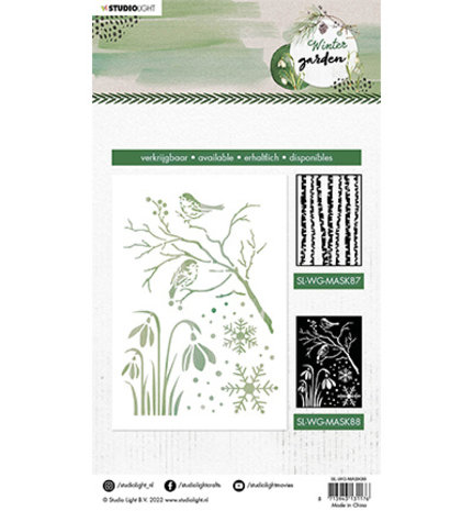 Studio Light Winter Garden Winter Elements Masking Stencil (SL-WG-MASK88)
