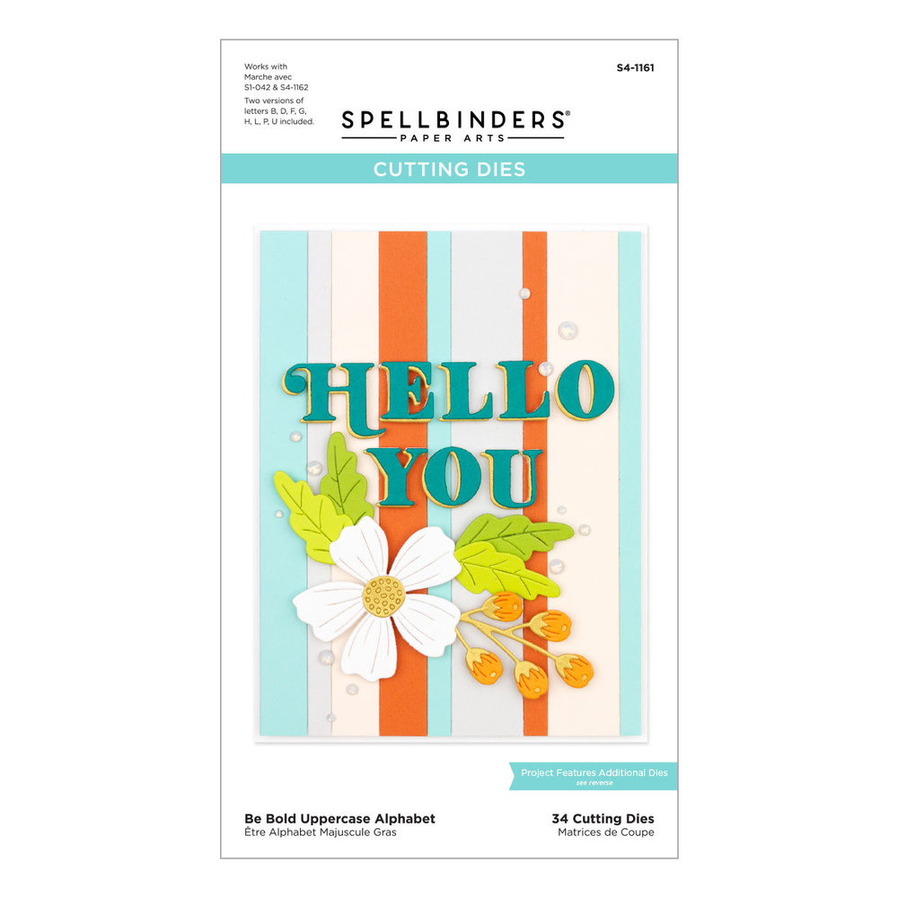 Spellbinders Snijmal Be Bold Uppercase Alphabet (S4-1161) Spellbinders Snijmal Be Bold Uppercase Alphabet (S4-1161)