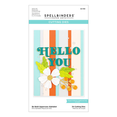 Spellbinders Snijmal Be Bold Uppercase Alphabet (S4-1161) Spellbinders Snijmal Be Bold Uppercase Alphabet (S4-1161)