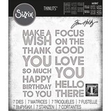 Sizzix Thinlits Die Set Bold Text #1 (665847)