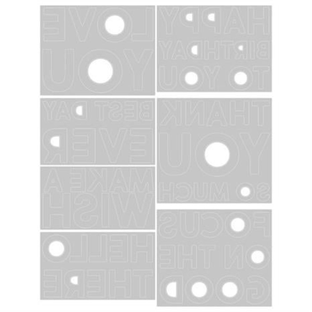 Sizzix Thinlits Die Set Bold Text #1 (665847) Sizzix Thinlits Die Set Bold Text #1 (665847)