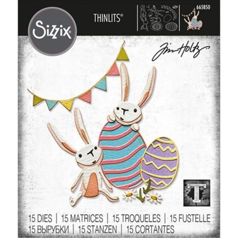 Sizzix Thinlits Die Set Bunny Games (665850) Sizzix Thinlits Die Set Bunny Games (665850)