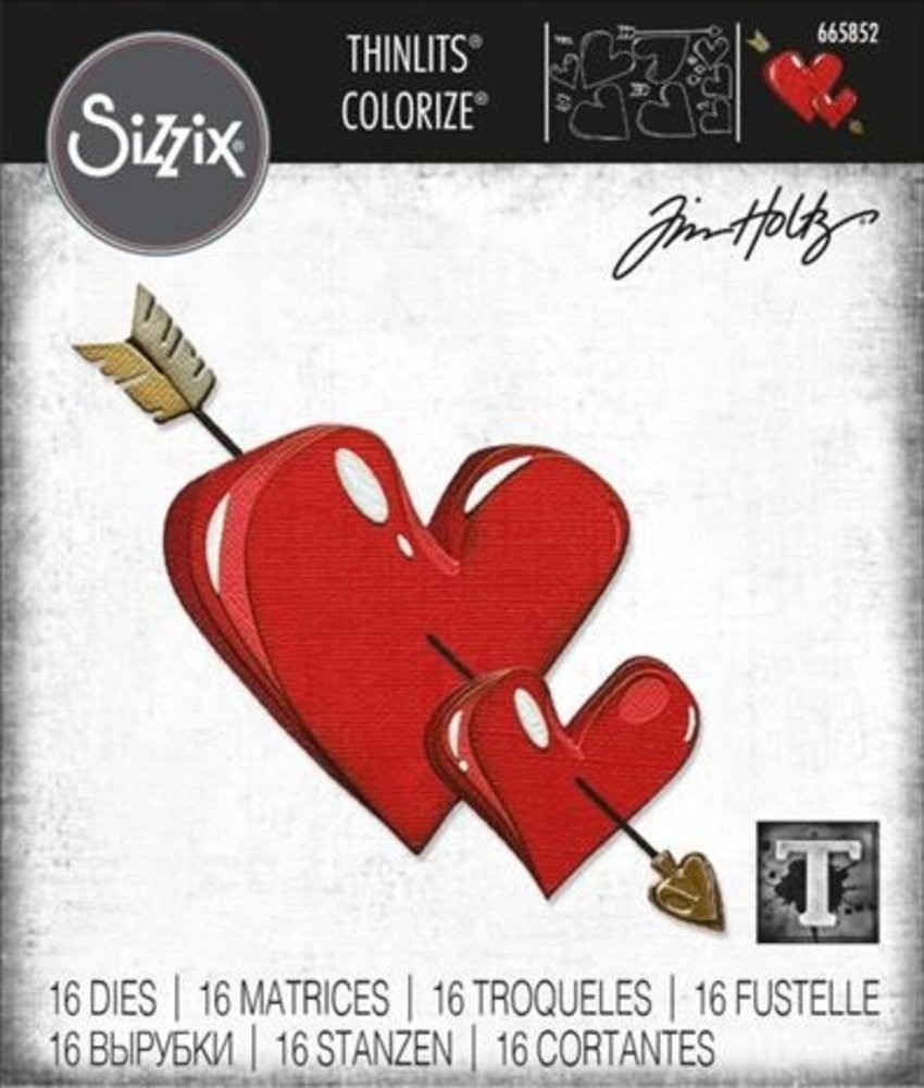 Sizzix Thinlits Die Set Lovestruck Colorize (665852) Sizzix Thinlits Die Set Lovestruck Colorize (665852)