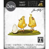 Sizzix Thinlits Die Set Papercut Chicks Colorize (665854)