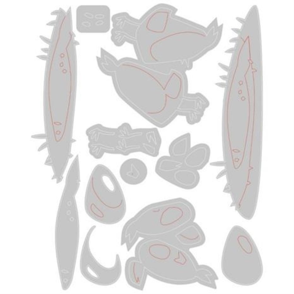 Sizzix Thinlits Die Set Papercut Chicks Colorize (665854) Sizzix Thinlits Die Set Papercut Chicks Colorize (665854)