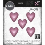 Sizzix Thinlits Die Set Stacked Tile Hearts (665858)