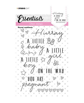Studio Light Essentials Clear Stamps Hurray Sentiments (SL-ES-STAMP172)
