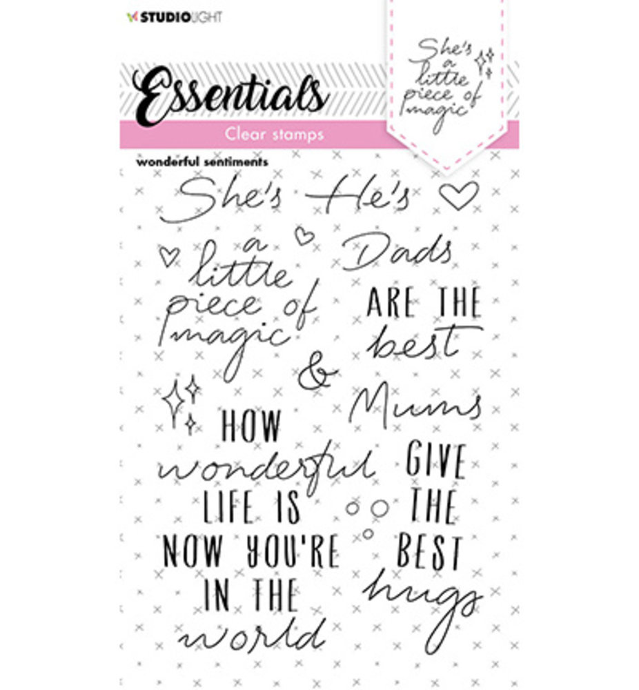 Studio Light Essentials Clear Stamps Wonderful Sentiments (SL-ES-STAMP173) Studio Light Essentials Clear Stamps Wonderful Sentiments (SL-ES-STAMP173)
