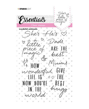 Studio Light Essentials Clear Stamps Wonderful Sentiments (SL-ES-STAMP173)* Studio Light Essentials Clear Stamps Wonderful Sentiments (SL-ES-STAMP173)*