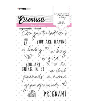 Studio Light Essentials Clear Stamps Congratulations Sentiments (SL-ES-STAMP175)* Studio Light Essentials Clear Stamps Congratulations Sentiments (SL-ES-STAMP175)*