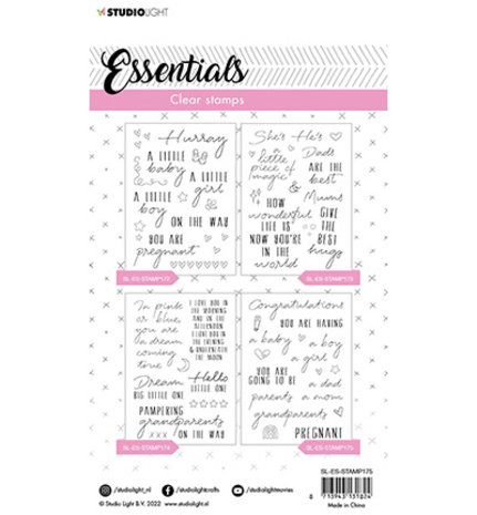 Studio Light Essentials Clear Stamps Congratulations Sentiments (SL-ES-STAMP175) Studio Light Essentials Clear Stamps Congratulations Sentiments (SL-ES-STAMP175)