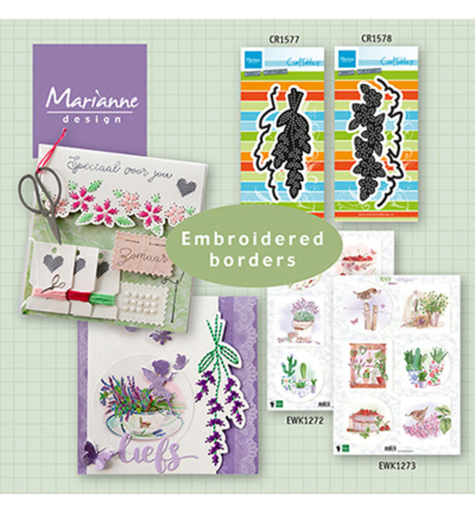 Marianne Design Craftable Stitching Daisies (CR1578) Marianne Design Craftable Stitching Daisies (CR1578)
