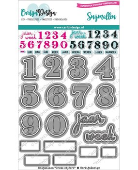 Carlijn Design Snijmal Grote Cijfers (CDSN-0144) Carlijn Design Snijmal Grote Cijfers (CDSN-0144)
