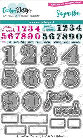 Carlijn Design Snijmal Grote Cijfers (CDSN-0144) Carlijn Design Snijmal Grote Cijfers (CDSN-0144)