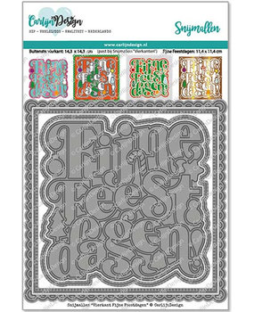 Carlijn Design Snijmallen Vierkant Fijne Feestdagen (CDSN-0135) Carlijn Design Snijmallen Vierkant Fijne Feestdagen (CDSN-0135)