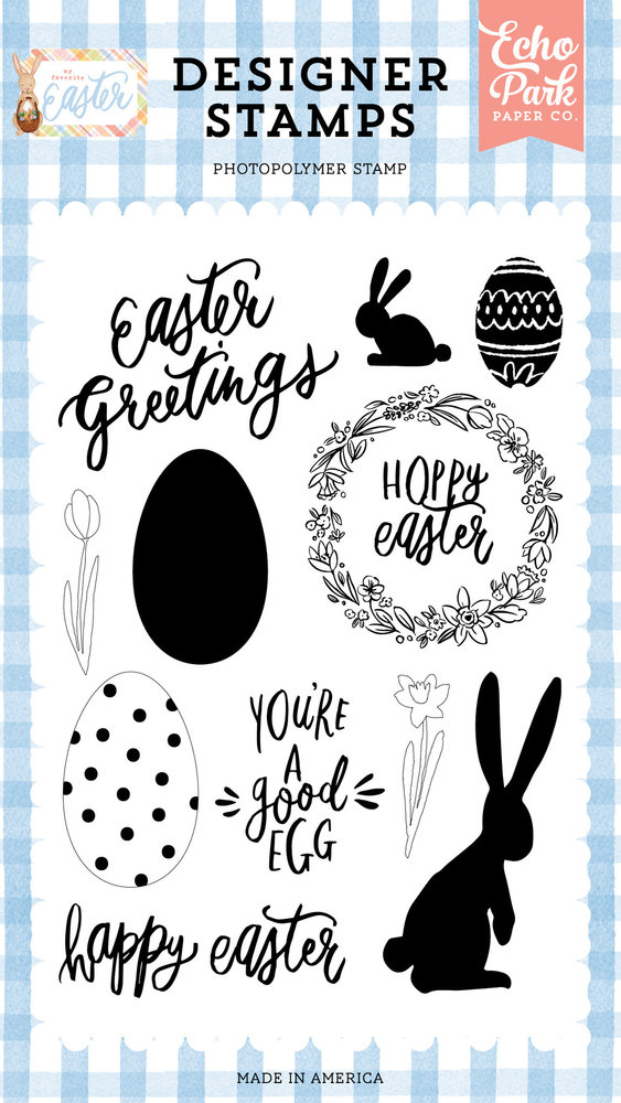 Echo Park My Favorite Easter Easter Greetings Clear Stamps (FE265044) Echo Park My Favorite Easter Easter Greetings Clear Stamps (FE265044)