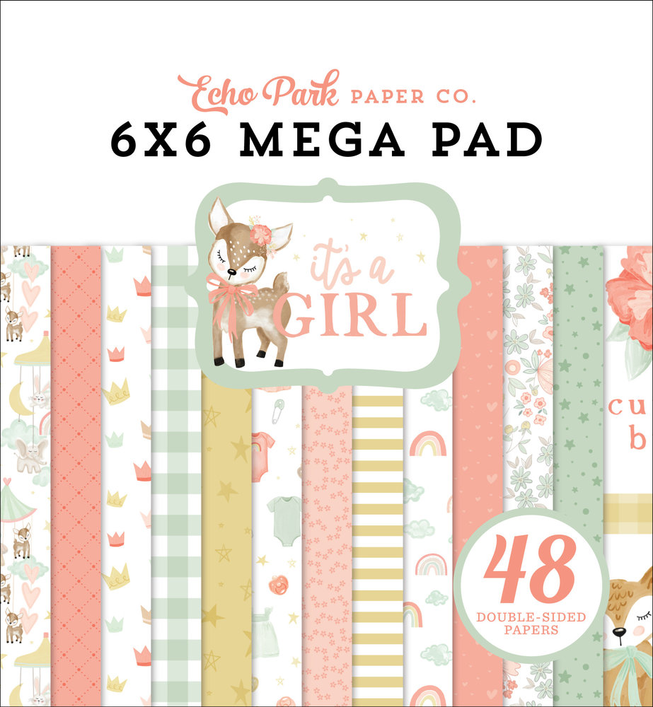 Echo Park It's A Girl 6x6 Inch Mega Pad (IAG277031) Echo Park It's A Girl 6x6 Inch Mega Pad (IAG277031)