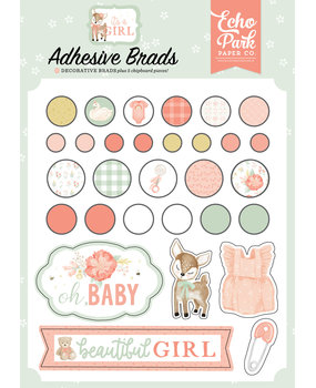 Echo Park It's A Girl Adhesive Brads (IAG277020)*