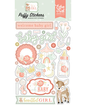 Echo Park It's A Girl Puffy Stickers (IAG277066)*
