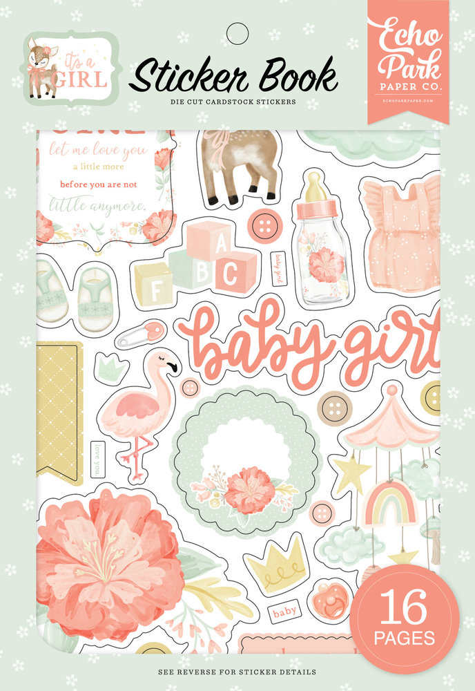 Echo Park It's A Girl Sticker Book (IAG277029) Echo Park It's A Girl Sticker Book (IAG277029)