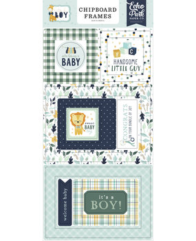 Echo Park It’s A Boy 6x13 Inch Chipboard Frames (IAB278065)* Echo Park It’s A Boy 6x13 Inch Chipboard Frames (IAB278065)*