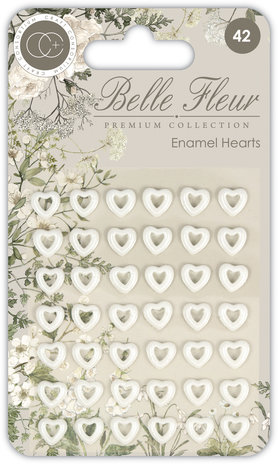Craft Consortium Belle Fleur Enamel Hearts (CCADOT020)