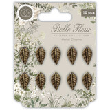 Craft Consortium Belle Fleur Metal Charms Leaf (CCMCHRM031)