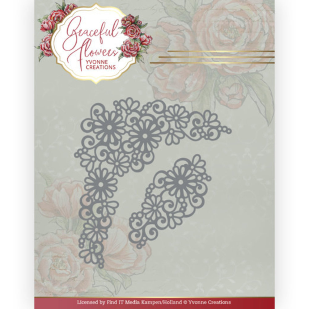 Yvonne Creations Graceful Flowers Graceful Corner Die (YCD10263)