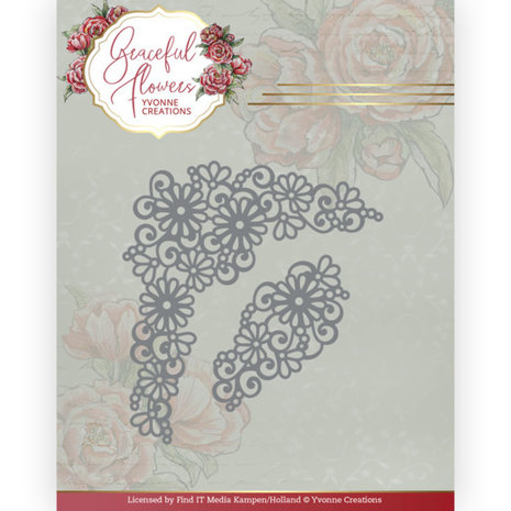 Yvonne Creations Graceful Flowers Graceful Corner Die (YCD10263)