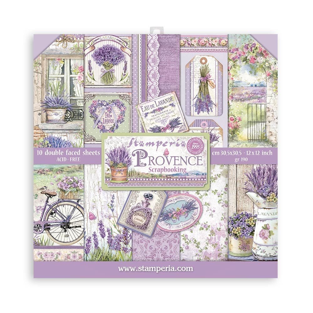 Stamperia Provence 12x12 Inch Paper Pack (SBBL105) Stamperia Provence 12x12 Inch Paper Pack (SBBL105)
