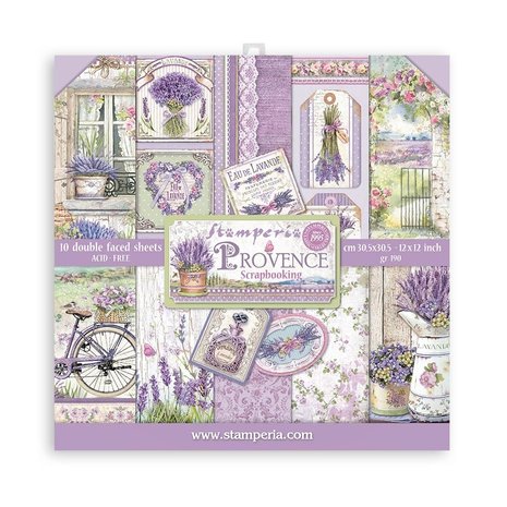 Stamperia Provence 12x12 Inch Paper Pack (SBBL105) Stamperia Provence 12x12 Inch Paper Pack (SBBL105)